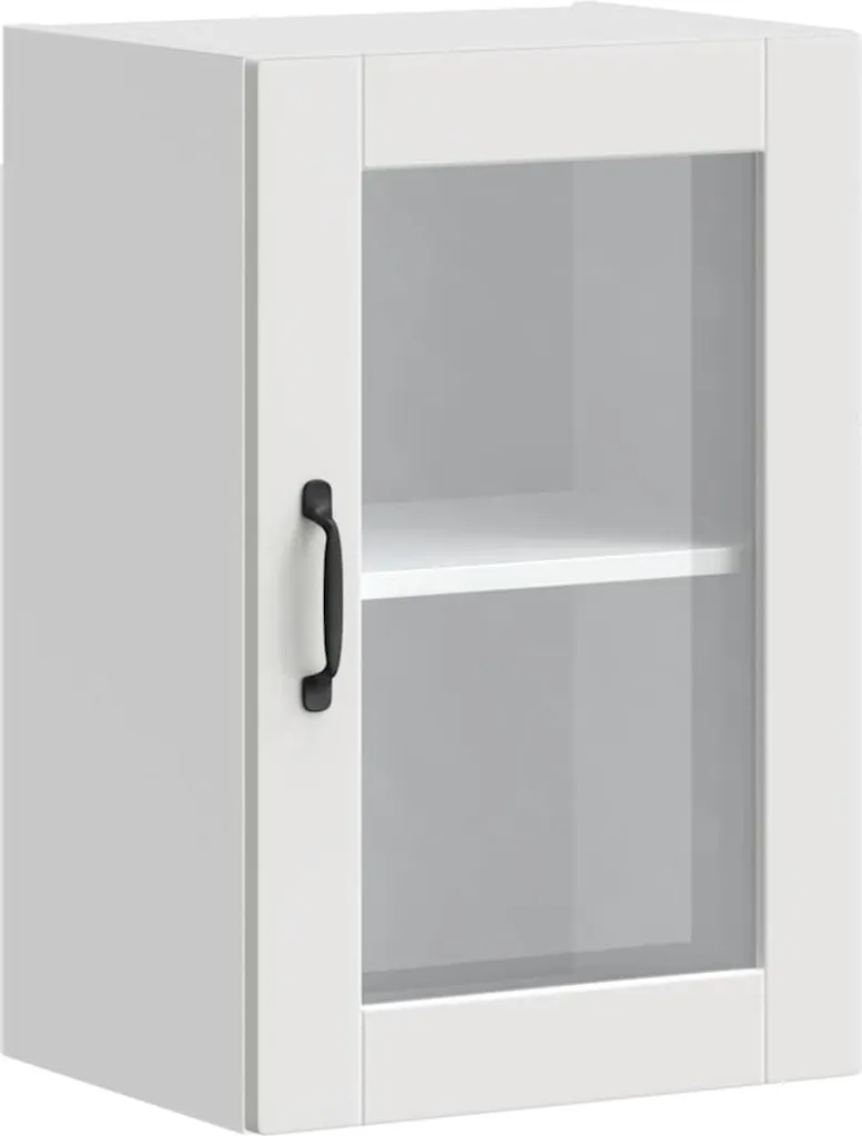 Pensile a Muro vidaXL Porto White 80cm: Mobile Vetro Cucina
