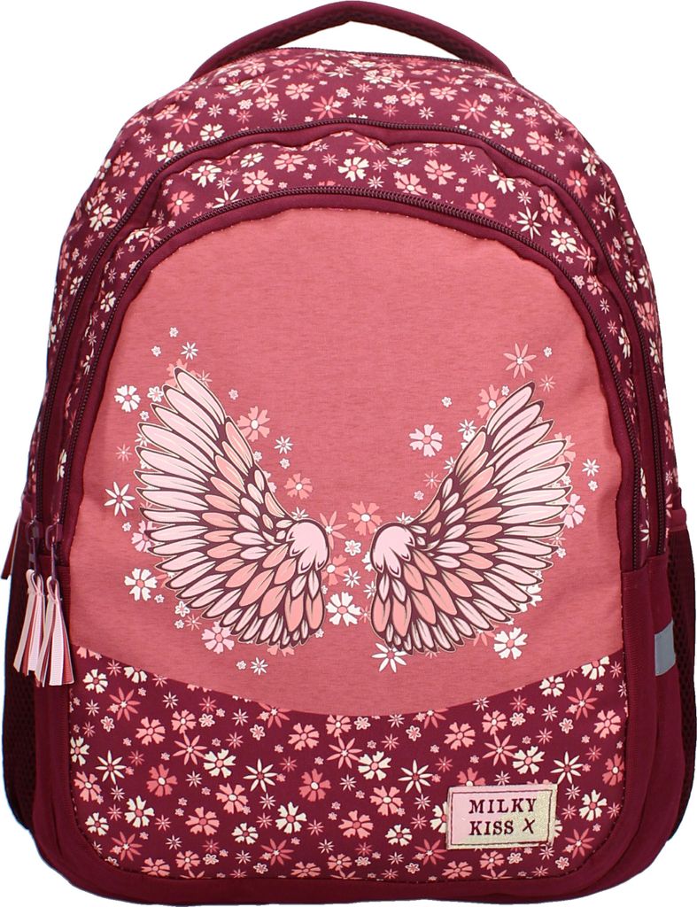 Vadobag Rucksack mit fröhlichem Blumenmuster Purple One size