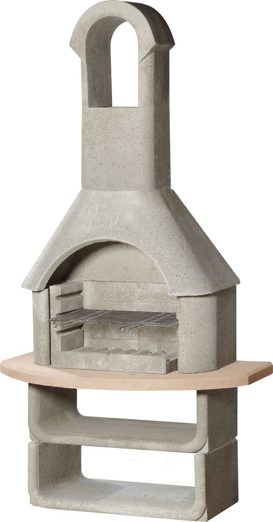 Buschbeck Gartengrillkamin Las Palmas grau-terrakotta, Produktbild 