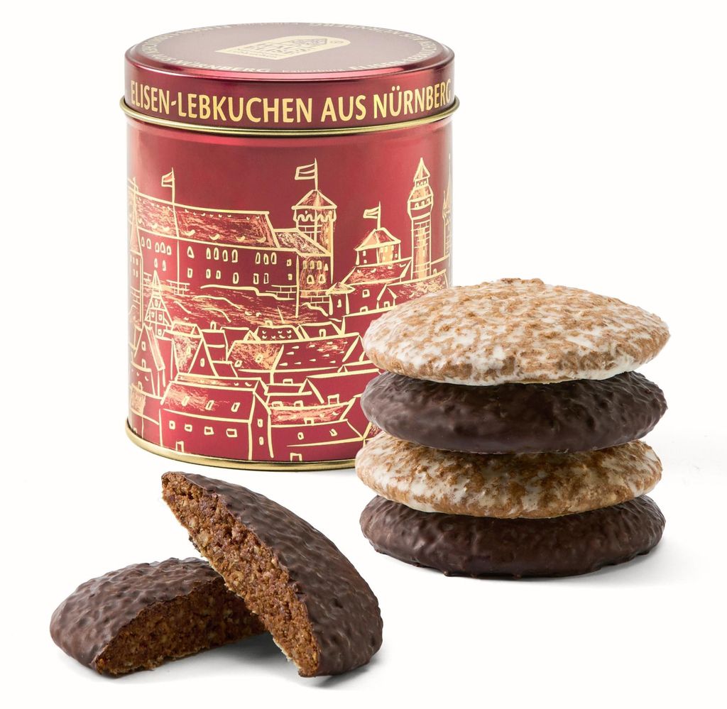 HAUS ELISE Nürnberger Elisen-Lebkuchen Dose Rot 3 Schoko 2 Produktbild 