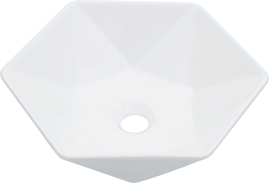 vidaXL Waschbecken 41 x 36,5 x 12 cm Keramik Weiß