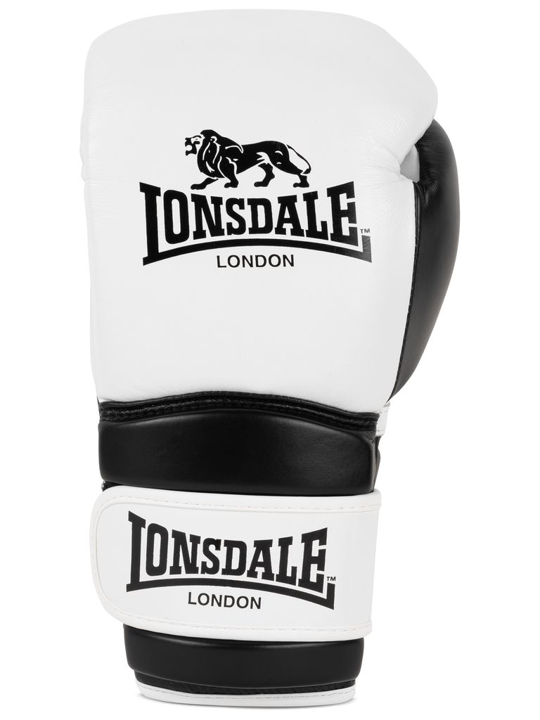Boxhandschuhe aus Leder BARFORD White/Black 14 oz Lonsdale
