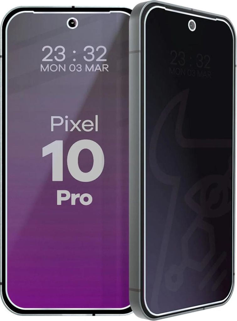 Hybridglas mit Privatschutzfilter für Google Pixel 10 Pro, Bizon Glass Mule Shadow, Matt