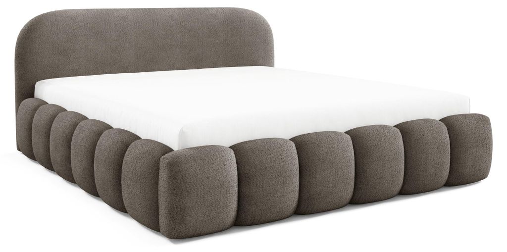 Polsterbett 120x200 mit Bettkasten, Marco Doppelbett Braun Produktbild 