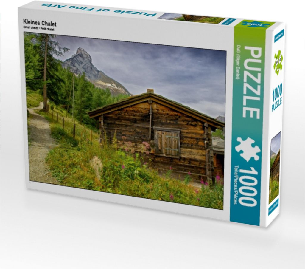 CALVENDO Puzzle Kleines Chalet 1000 Teile Puzzle quer | 1000 Teile Lege-Größe 64x48cm Foto-Puzzle für glückliche Stunden