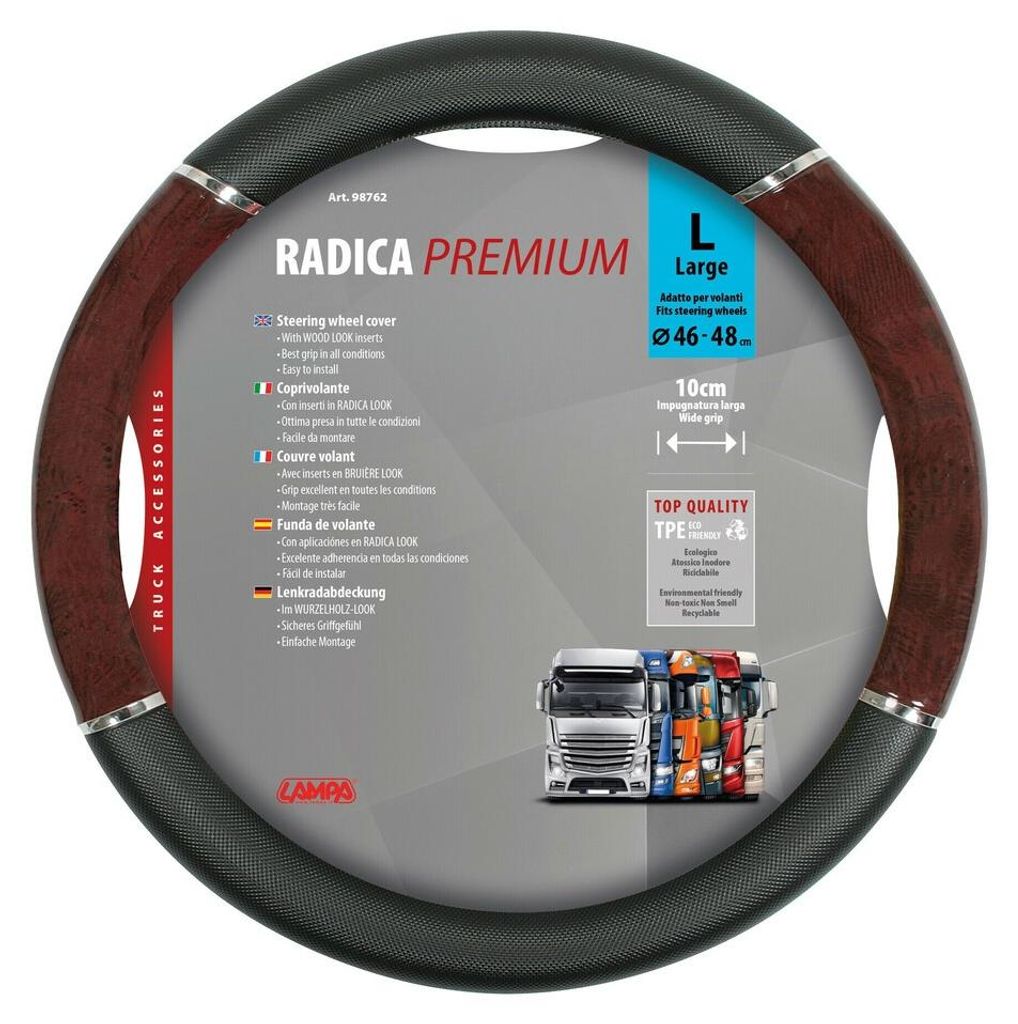 OKŁADKA NA KIERownicę Radica, model 98762, wykonana z TPE, Zdjęcie produktu 