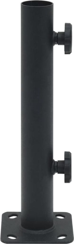 vidaXL Stojan na slnečník pre tyč Ø32/34/38 mm matná čierna Obrázok produktu 
