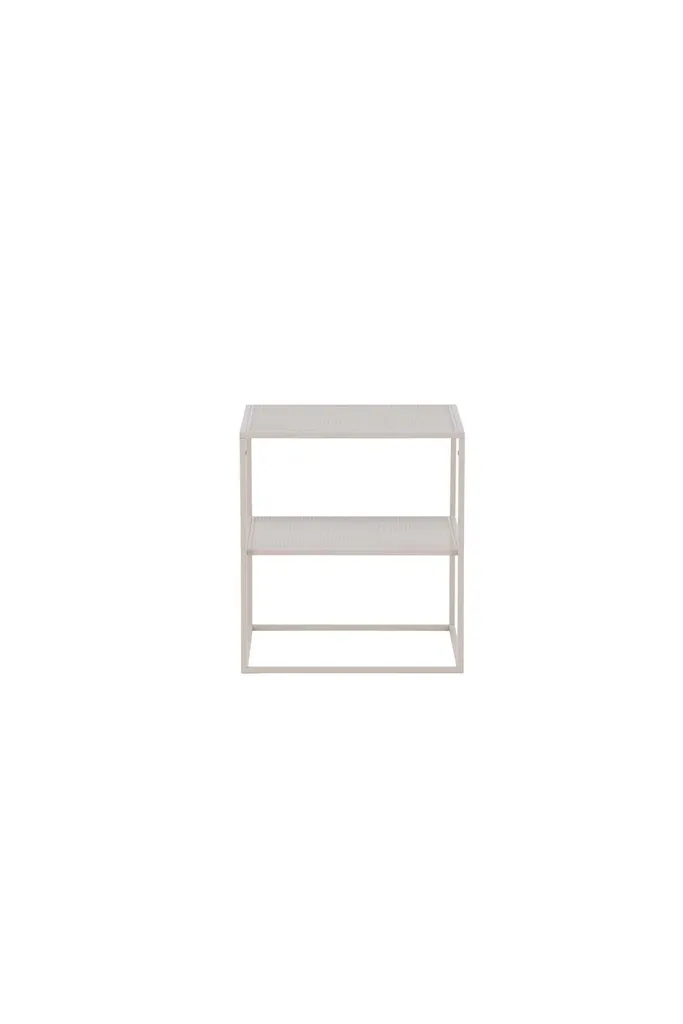 Table basse beige Netz pour salon - Table d'appoint moderne et sobre