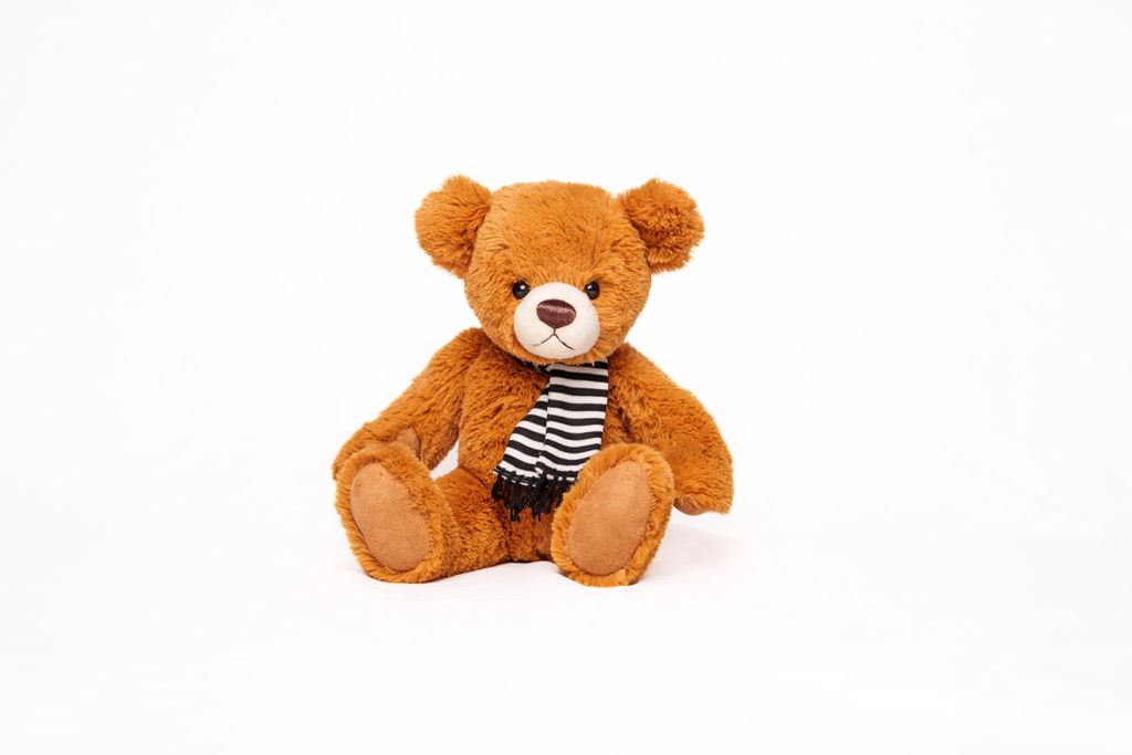 Teddy Felix rotbraun I 30cm I 1-fach gegliederter Teddybär, sitzend I Teddy 30cm I Bär aus Softplüsch