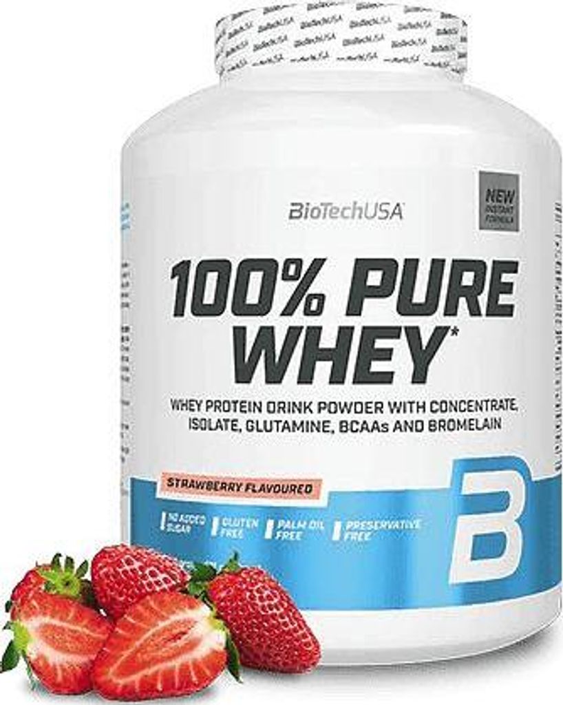BioTech 100% Pure Whey 2270 g strawberry