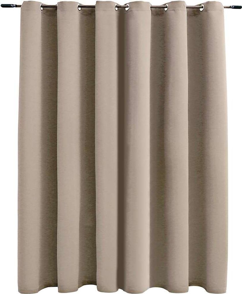 vidaXL Verdunkelungsvorhang mit Metallösen Beige 290 x 245 Produktbild 