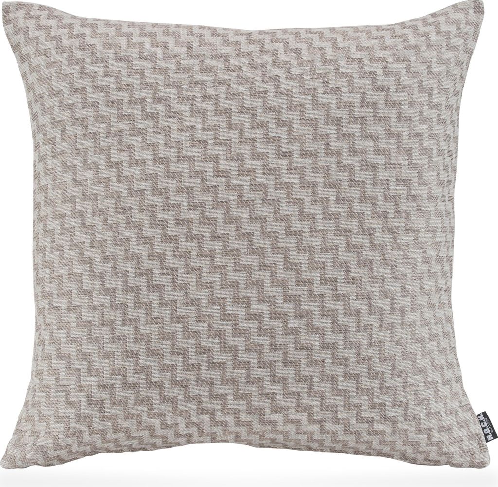 H.O.C.K. Niko Outdoor Kissen Zick-Zack 50x50cm taupe nanu