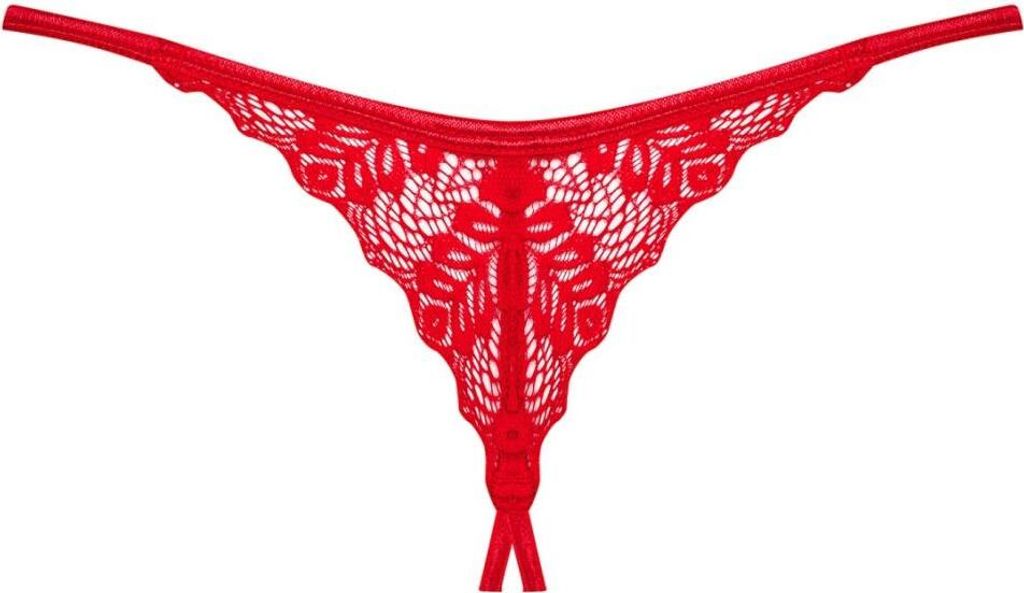Obsessive - Ingridia Ouvert String - Rot Obrázok produktu 12