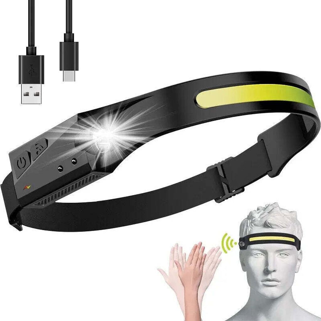 Latarka czołowa LED z czujnikiem ruchu IPX4 USB-C 1200 mAh Zdjęcie produktu 4