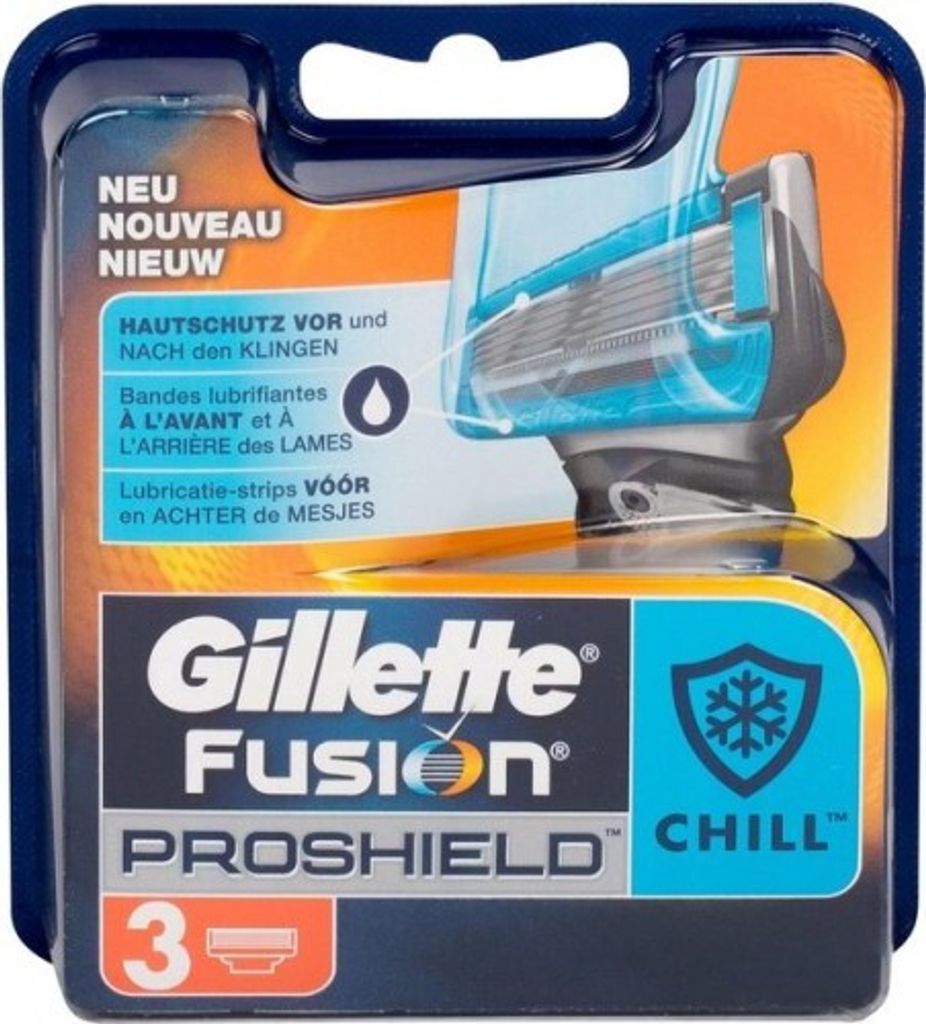 Gillette Fusion Proshield Chill Navulmesjes - 3 Stuks