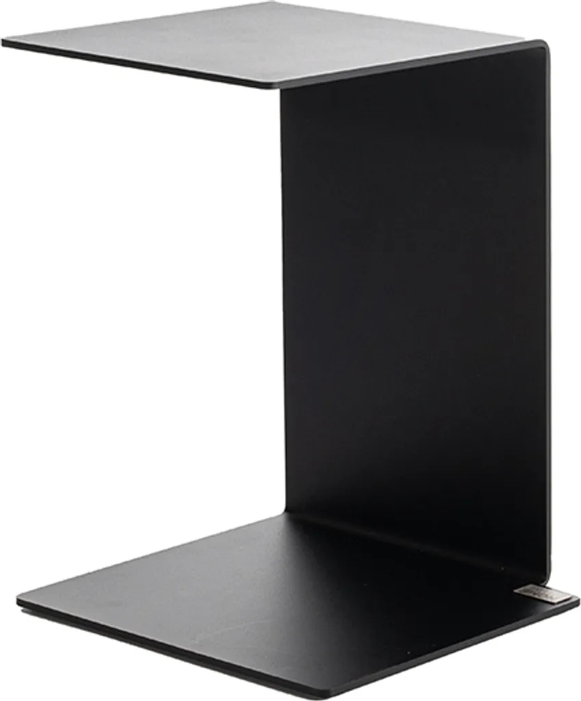 Table d'appoint pivotante pour salon et canapé KALEA noire 30x35x45 cm