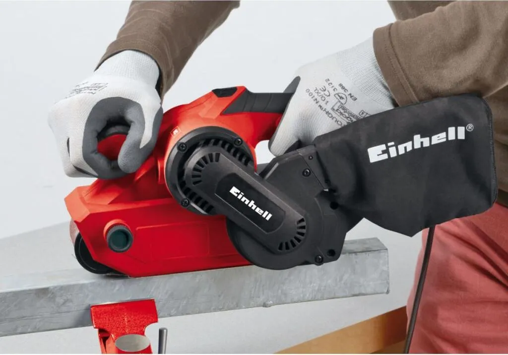 Ponceuse à bande haute performance Einhell TC-BS 8038 avec sac inclus - 9