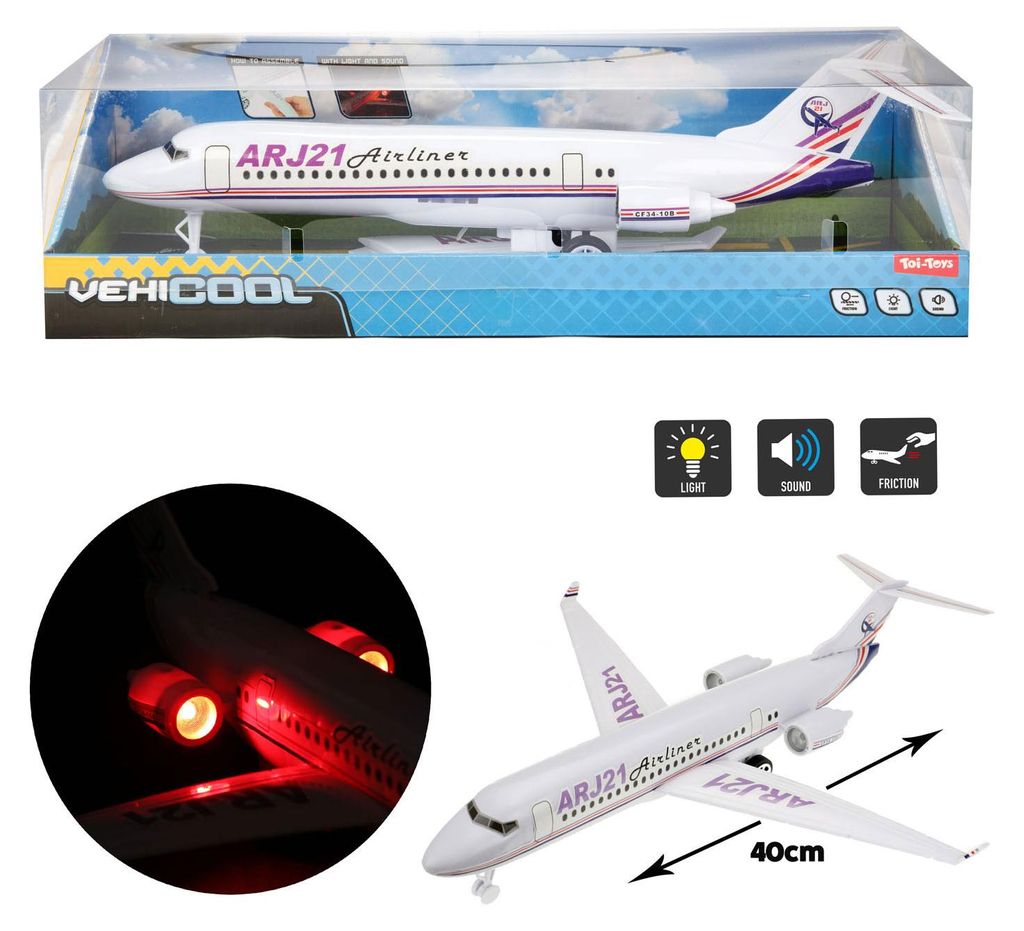NEW CO VERTRIEBSGMBH Flugzeug 43cm mit Licht 0 Produktbild 