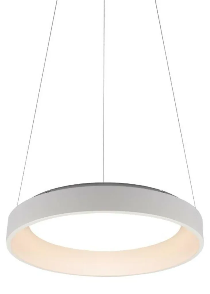 Suspension LED design blanche pour éclairage de salle à manger