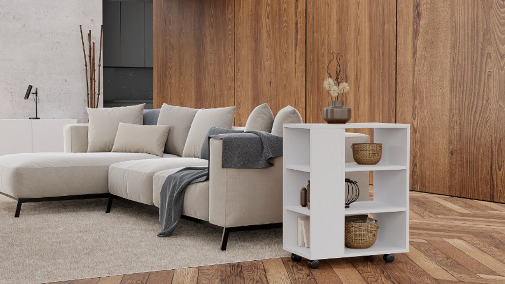 Brüder-Möbel | Stolik pod drukarkę na kółkach, 60x70x35 cm Zdjęcie produktu 6