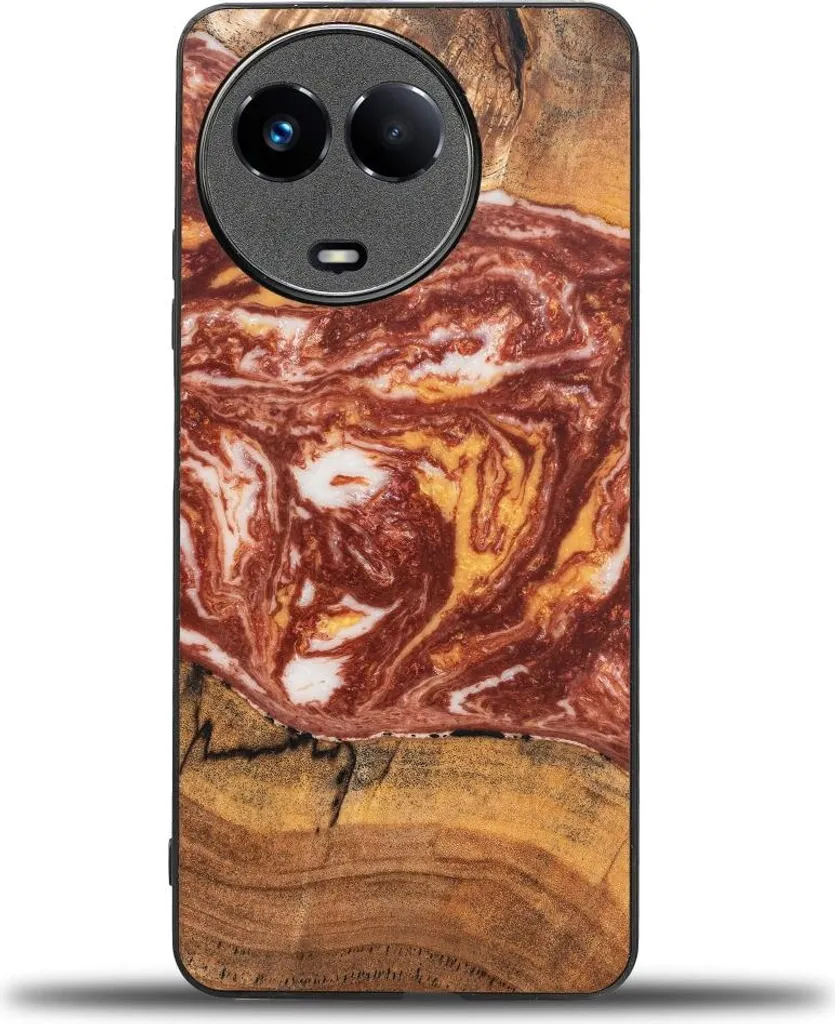 Coque Realme 11 5G Design Mars - Accessoire Bois pour Passionné d'Espace
