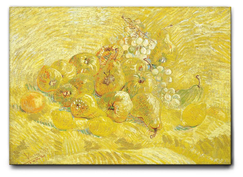 Giallobus - Quitten, Zitronen, Birnen und Trauben - Vincent Van Gogh - 140L x 100B cm - Bild - Leinwand mit Standardrahmen