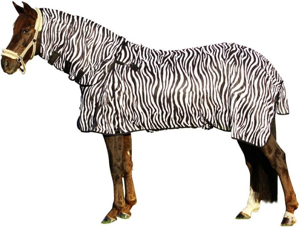 Euroriding Fliegendecke Zebra Halsteil abnehmbar