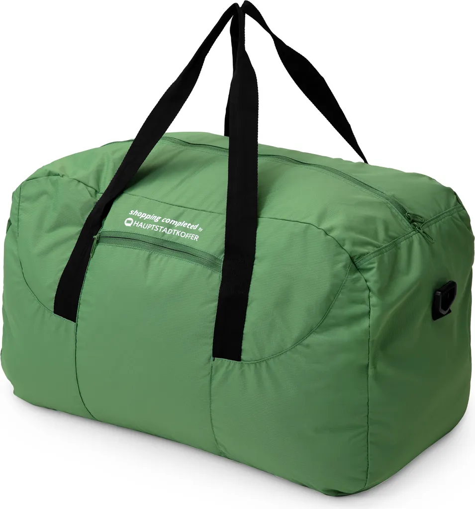 grande borsa da viaggio pieghevole 55 L, borsa leggera pieghevole borsa da viaggio bagaglio weekender borsa da spiaggia con cerniera signore uomini tote bag borsa da viaggio XL, verde