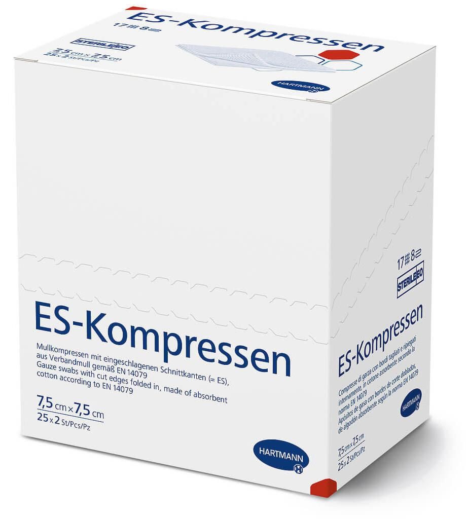 Hartmann ES-Kompressen steril 7,5 cm x 7,5 cm, 8-fach, 25 x Produktbild 