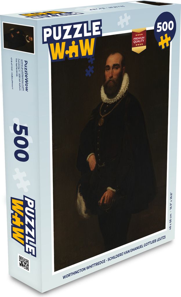 MuchoWow Puzzle 500 Teile Worthington Whittredge - Gemälde von Emanuel Gottlieb Leutze - Denken - Spiel - Toy