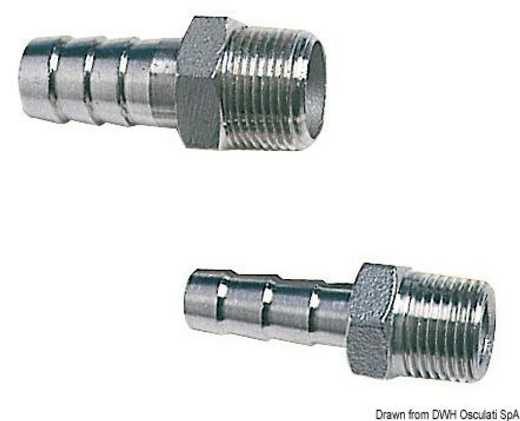 Adapter für Schläuche 2 Zoll 1/2 x 70 mm - Osculati 17.306.13