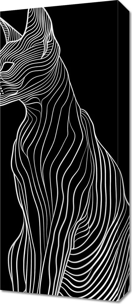 Décorer un Mur Étroit avec l'Image 30 x 70 cm Contour Minimal Chic