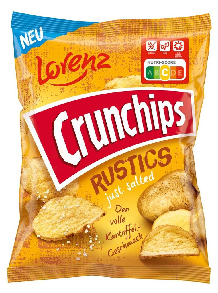 Lorenz Crunchips Rustics appena salato (110g Beutel) Immagine del prodotto 