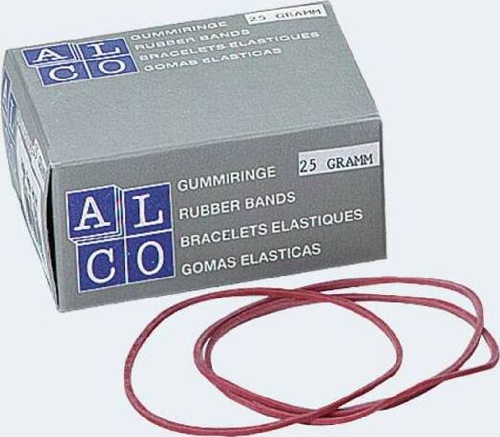 Alco Gummiringe - 65mm - Inhalt 25g - rot