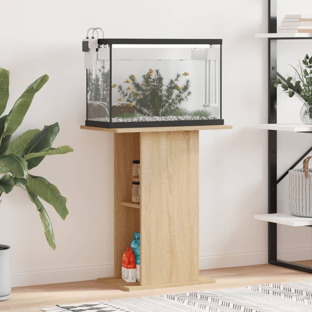 vidaXL Stojak pod akwarium dąb sonoma 60,5x36x72,5 cm Zdjęcie produktu 10