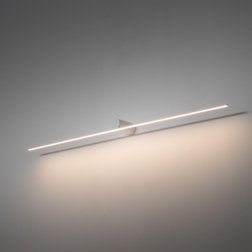 Applique murale LED moderne Spin Blanc 120 cm Image du produit 