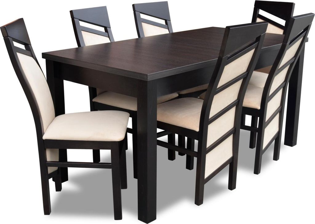 Komplette Esszimmer Garnitur Tisch 6x Lehnstuhl Stühle Luxus Essgruppe Set 7tlg
