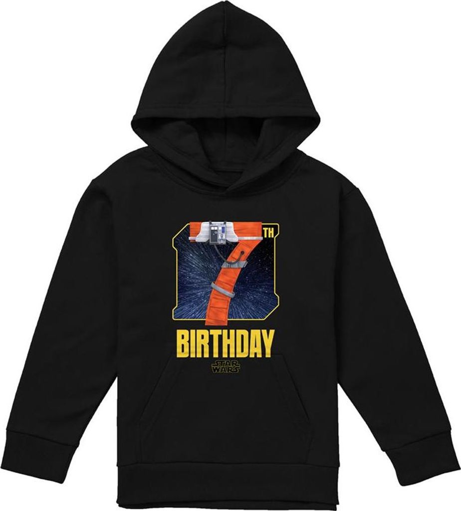 Star Wars - "Xwing Pilot" Kapuzenpullover für Kinder, 7. Geburtstag TV24433 (128) (Marine)