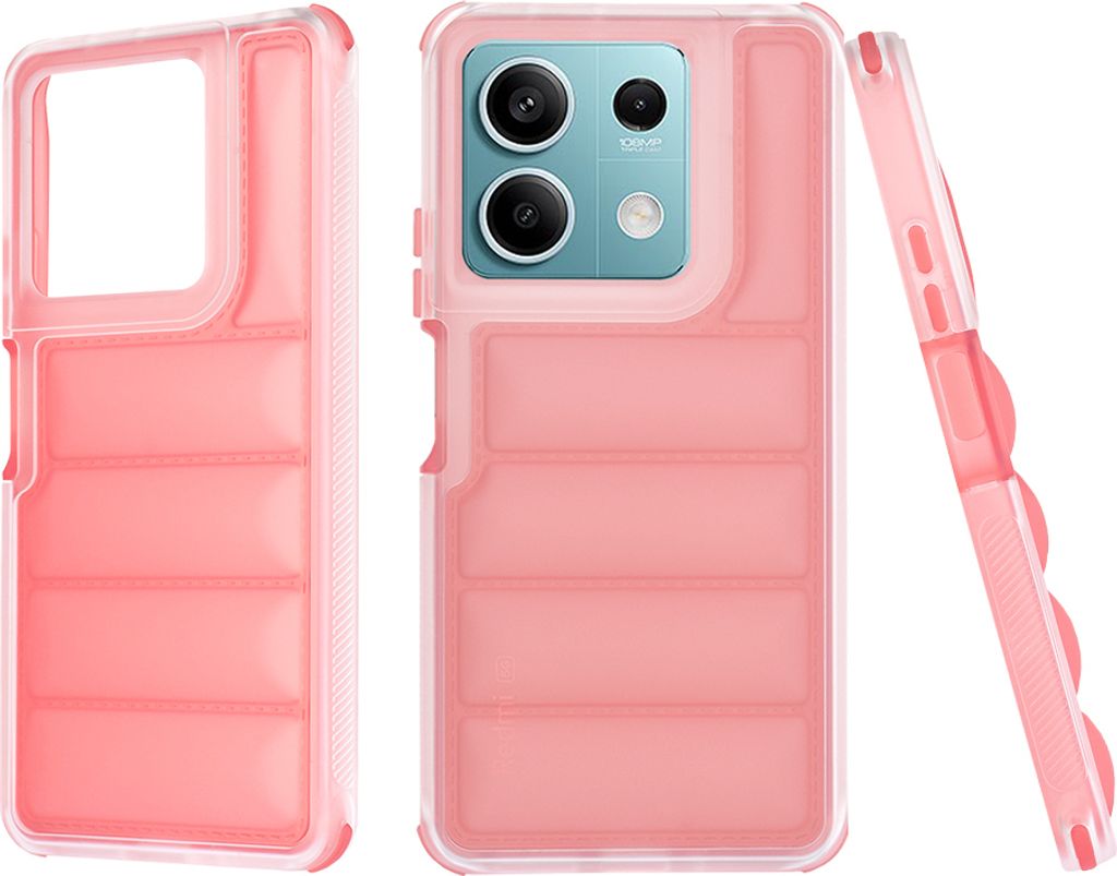 Techsuit Wave Shield Back Cover Hülle für Xiaomi Redmi Note 13 5G - Rot