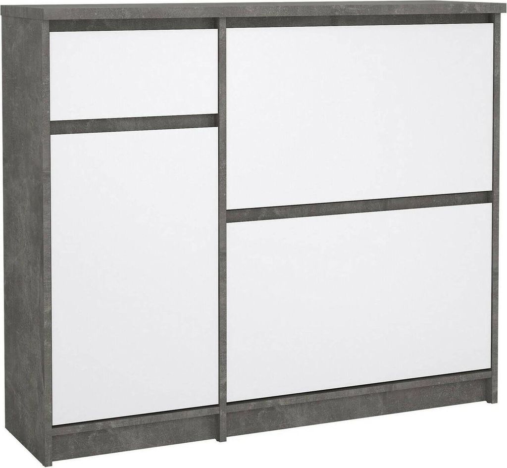 Dmora Schuhregal Maxime 108.9x31.5x92.9h cm Grau, 12 Paar