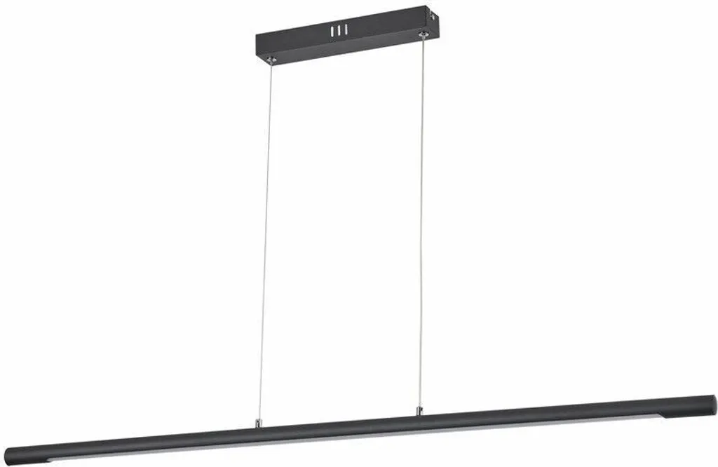 Suspension LED Ultra Fine 18W 1440 Lumens en Acrylique Noir 120 cm