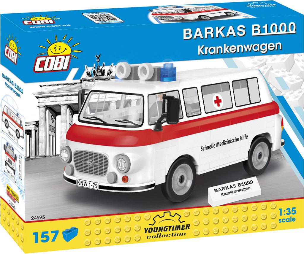 Cobi COBI 24595 Barkas B1000 Krankenwagen Produktbild 