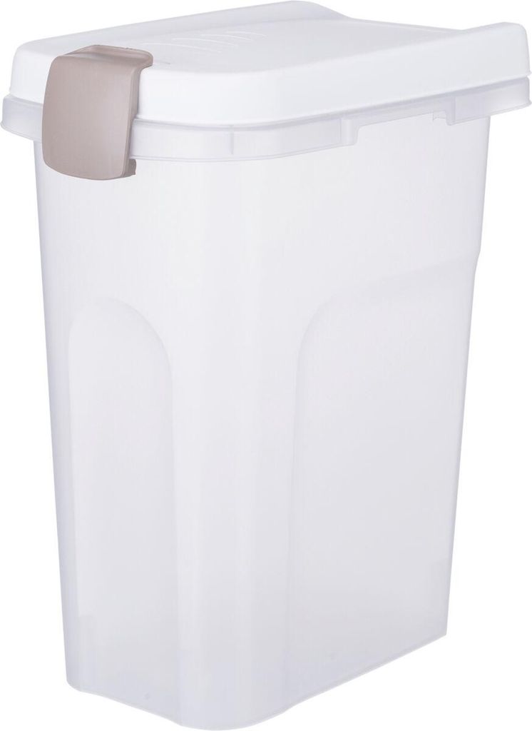 TRIXIE Tonne - transparent-weiß/weiß - 15 l/22 × 41 × 33 cm