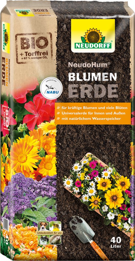 NEUDORFF® NeudoHum®BlumenErde 40 Liter torffrei Produktbild 3