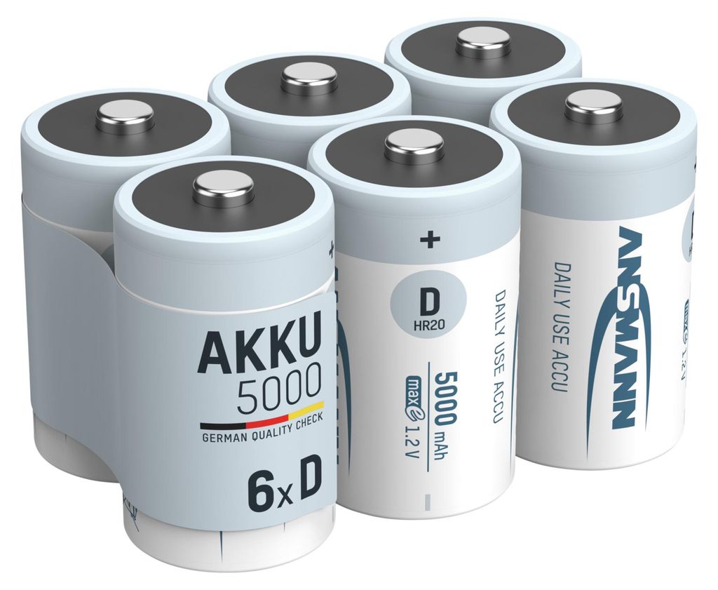 ANSMANN Akku D 5000mAh Mono NiMH 1,2V – 1000x Produktbild 