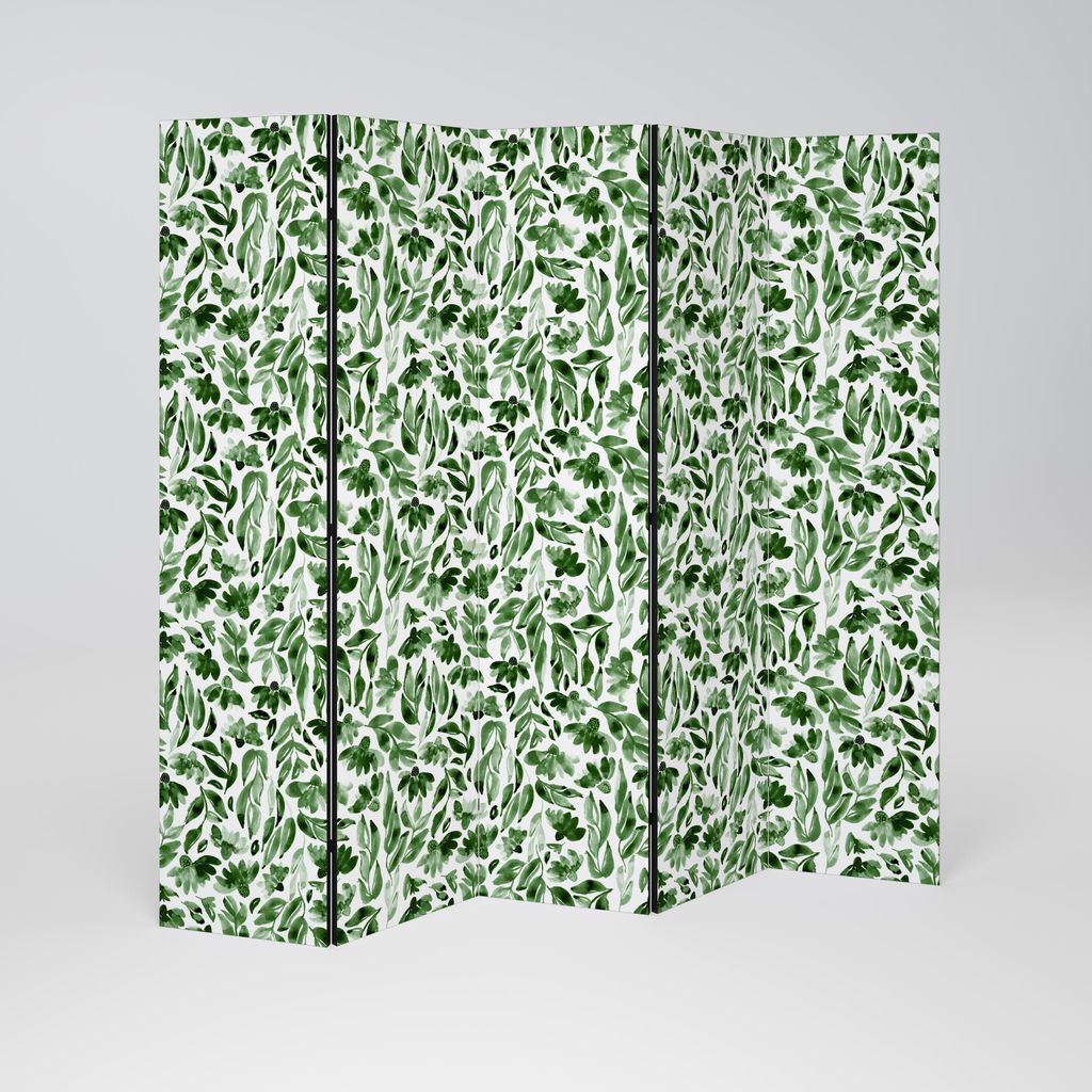 SpaceRebels Paravent Raumteiler - 5-teilig Raumtrenner, Druck 1-Seite - Raumtrenner - Trennwand Wohnung - Room Divider - Spanische Wand Deko Modern...