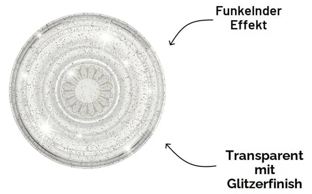 PopSockets PopGrip Clear Glitter Silver - Support de téléphone pailleté - 14