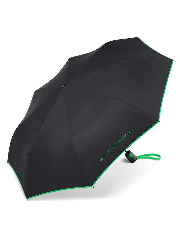 United Colors of Benetton Parapluie Mini AC Noir Pliable Compact 95cm