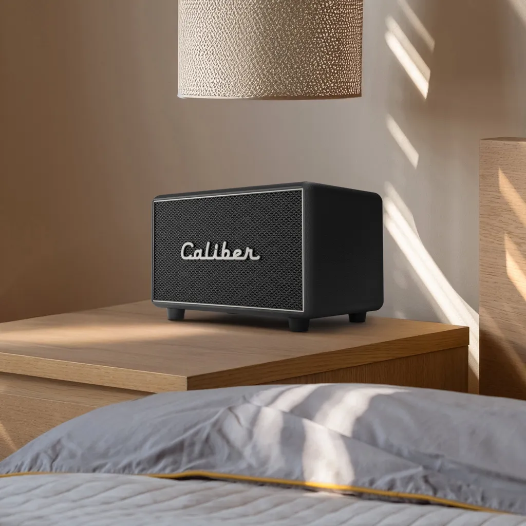 Enceinte Rétro Caliber 200W : Bluetooth, Réglage Basses et Mode TWS - 5