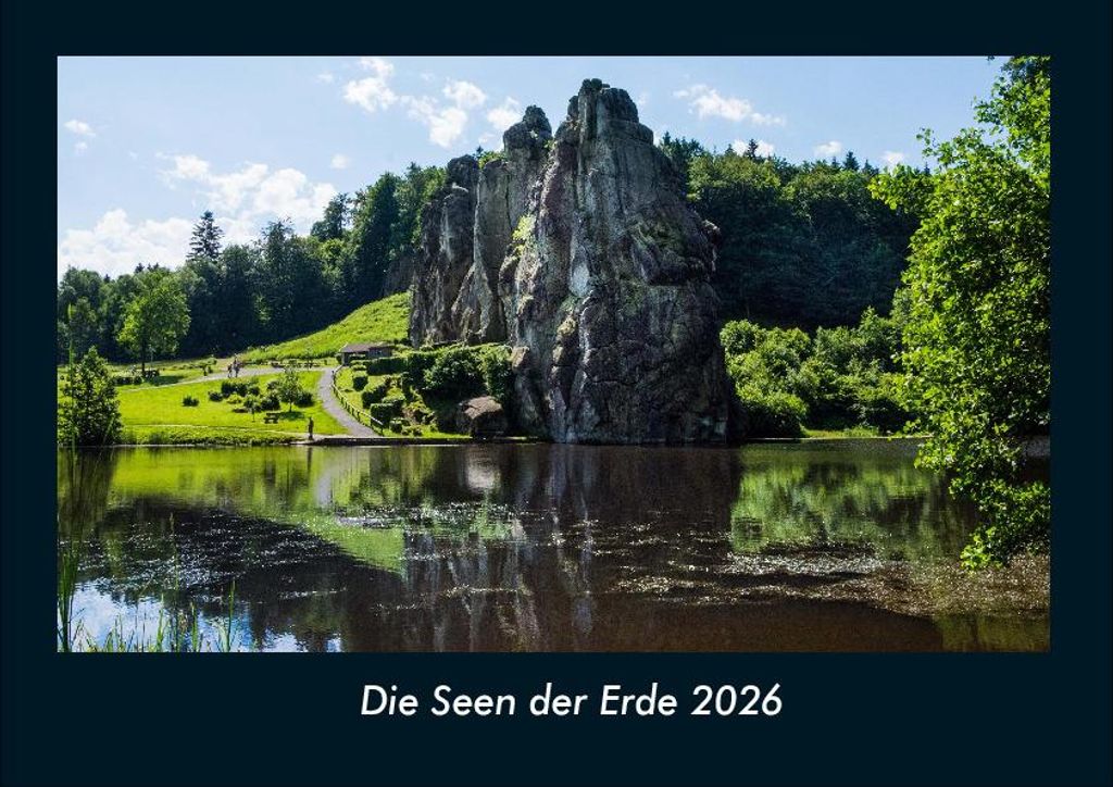 Die Seen der Erde 2026 Fotokalender - Querformat DIN A4, Monatskalender mit Bild-Motiven aus Fauna und Flora, Natur, Blumen und Pflanzen